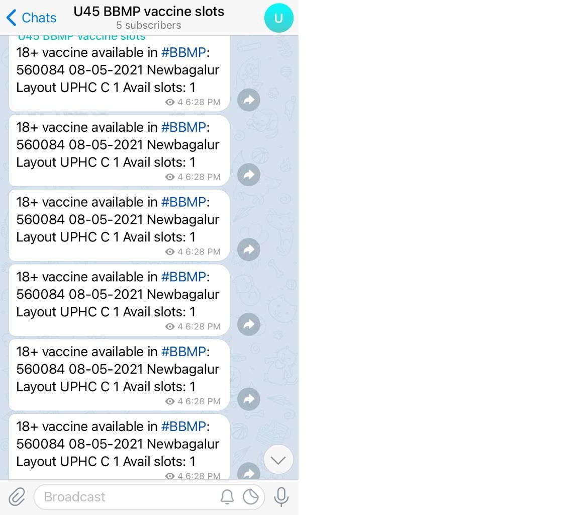 Telegram Notification Snapshot